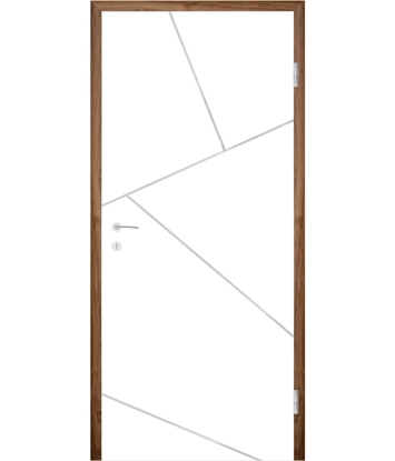 Weißlackierte Innentür COLORline – EASY R87L